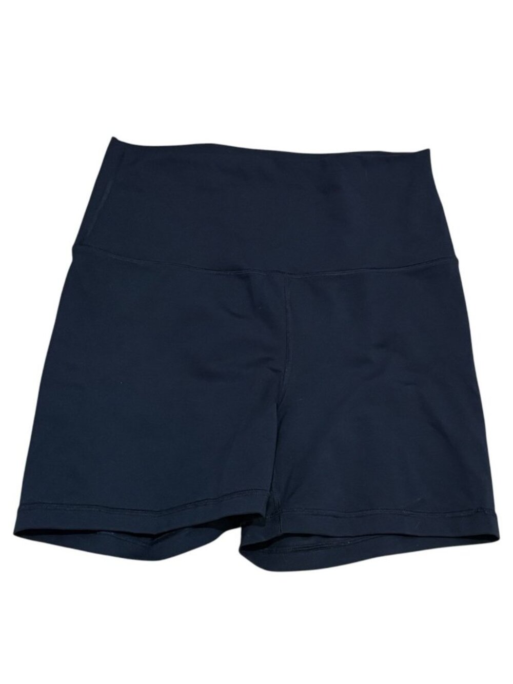 Yogalicious Lux Everyday 5" Athletic Bike Shorts Navy Blue Sz XL Stretch